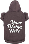 Personalized Dog Hooded Sweatshirt Custom Pet Pullover Hoodie Text/Image Small/Medium/Large Dogs,Puppy,Cat and Kitten Charcoal
