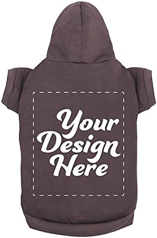Personalized Dog Hooded Custom Sweatshirt Pet Pullover Hoodie Text/Image Small/Medium/Large Dogs,Puppy,Cat and Kitten