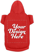 Personalized Dog Hooded Custom Sweatshirt Pet Pullover Hoodie Text/Image Small/Medium/Large Dogs,Puppy,Cat and Kitten