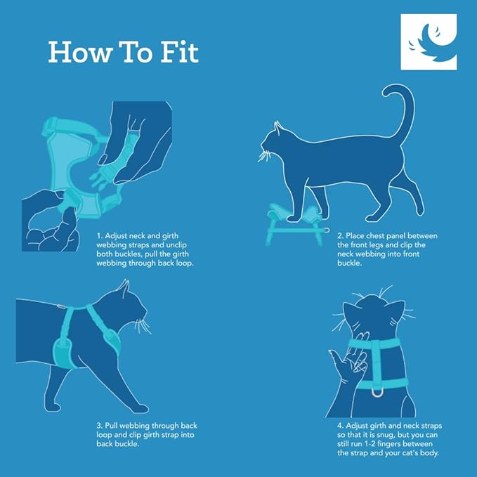 RC Pets Adventure Kitty Harness Includes Adjustable, Airmesh Fabric, 6' Leash and D-Ring Cat Walking Harness | Splatter, Medium