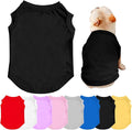 Personalized Dog Shirt Design Your Own Add Photo Text Logo Name Summer Breathable Dogs T-Shirt Clothes for Small Medium Large Pet, 1 PC Blank Black, L