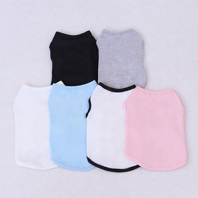 Custom Dog Shirt,Personalized Pet Apparel with Name Text Photo Image,Lightweight Breathable Puppy Kitten Cotton Vest for Small Medium Large Dogs Cats,Puppy Gift (Pink, Large)