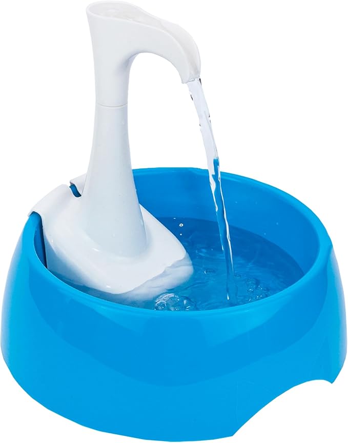 Aqua First Pet Water Fountain – Automatic Water Dispenser for Dogs, Cats, and Small Pets – Indoor Hydration Bowl – 1.2L/42 fl oz – Blue