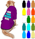 Custom Dog Clothes with Photo Name Logo Personalized Dog Sweaters for Small Medium Large Dogs Breathable Warm, MediumPurple, S