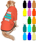 Personalized Dog Hoodie Customized with Name Photo Pet Warm Sweater Hoodie for Medium Large Dogs & Cat Puppy, Tomato, M