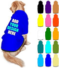 Custom Dog Hoodie Personalized Photo Text Logo Name Dog Clothes, Soft & Warm for Puppy Sweatshirt Hooded for Small Medium Large Dogs Girl/Boy Cats/Kitten, Blue, L