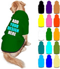 Custom Dog Clothes with Photo Name Logo Personalized Dog Sweaters for Small Medium Large Dogs Breathable Warm, DarkGreen, M