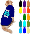 Personalized Dog Hoodie Customized with Name Photo Pet Warm Sweater Hoodie for Medium Large Dogs & Cat Puppy, Navy, L