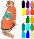 Custom Dog Hoodie Personalized Photo Text Logo Name Dog Clothes, Soft & Warm for Puppy Sweatshirt Hooded for Small Medium Large Dogs Girl/Boy Cats/Kitten, Coral, L