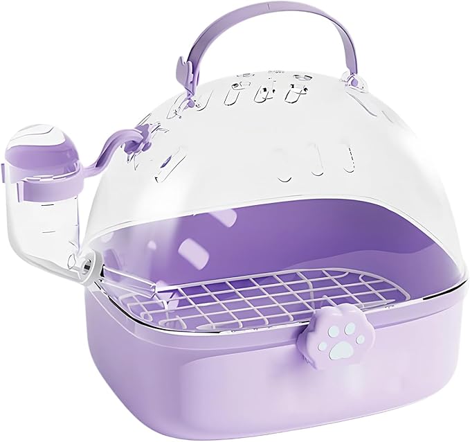 Parrot Carrier - Travel Bird Cage with Water Bottle, Parrot Travel Cage | Breathable Pet Bird Carrying Accessory for Hedgehog Chinchillas Lovebirds Cockatiels Budgies Macaws Parakeet
