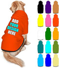 Custom Dog Hoodie Personalized Photo Text Logo Name Dog Clothes, Soft & Warm for Puppy Sweatshirt Hooded for Small Medium Large Dogs Girl/Boy Cats/Kitten, OrangeRed, M