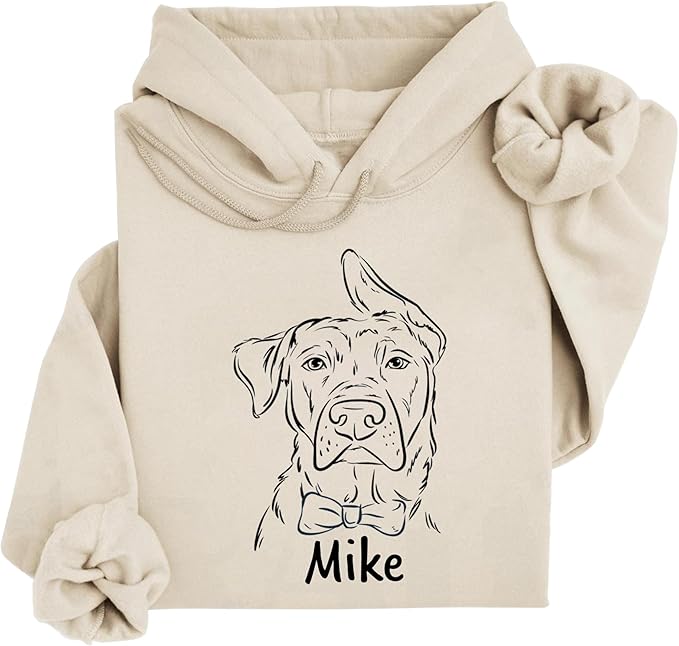 Custom Dog Face Sweatshirt Hoodie T-Shirt, Custom Pet Name, Personalized Pet Photo, Dog Lovers Gifts, Christmas