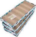 PEEKAB Cat Scratcher Cardboard Reversible Cat Scratch pad Kitty Corrugated Scratching Board Bed Catnip Included