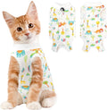 Cat Recovery Suit Female, Breathable Cat Onesie After Surgery Female for Abdominal Wounds or Skin Diseases, Surgery Recovery Suit Kitten Onesie After Spay Wear Anti Licking