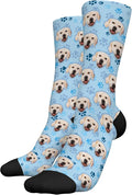 D-Story Custom Face Socks, Personalized Photo Picture on Socks, Unisex Athletic Crew Socks for Men Women