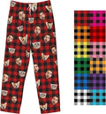Custom Pajamas Pants Plaid Personalized Funny PJ Pant Design with Face Pajama for Men Women Dog Pet
