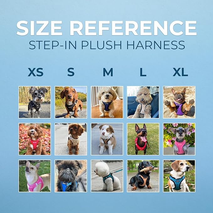 Best Pet Supplies - All Weather Plush, Reflective, No Pull Harness for Small, Medium Dogs, Cats - Secure with Hook & Loop Fastener, Buckle, Double D-Rings - Latte Suede, L