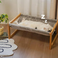 Elevated Cat Bed, Large Hammock for Outdoor, 25 X 16.5 Inch Pet Furniture for Kitty, Puppy, Rabbit, Bunny and Small Animals