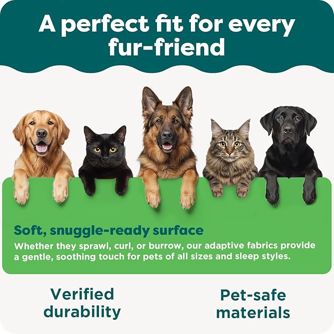 Furhaven ThermaNAP Self-Warming Cat Bed for Indoor Cats & Small Dogs, Washable & Reflects Body Heat - Quilted Faux Fur Reflective Bed Mat - Leopard, Small