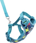 RC Pets Adventure Kitty Harness Includes Adjustable, Airmesh Fabric, 6' Leash and D-Ring Cat Walking Harness | Splatter, Medium