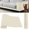 Cat Scratch Furniture Protector Couch Protector from cat Claws Self-Adhesive Carpet remnants Scratching Mat Trimmable DIY Climbing Covering Posts (White, 15.8" x 78.7")