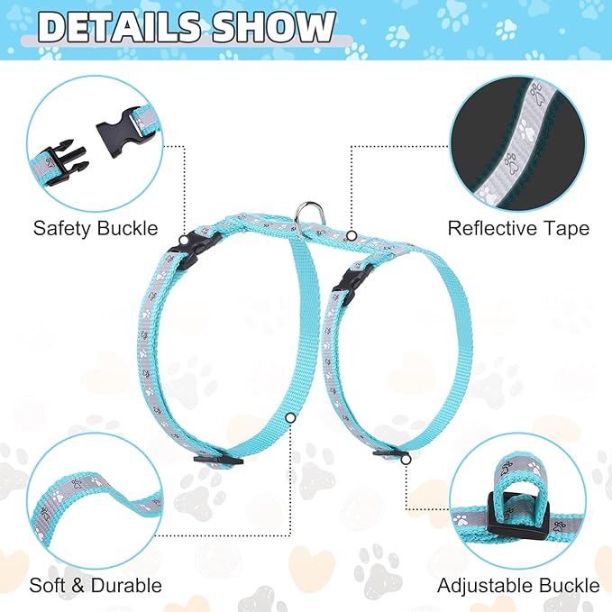 KOOLTAIL Cat Harness and Leash Set, Escape Proof Adjustable Kitten Harness for Walking Travel, Safe & Easy Control Outdoor, Lightweight Soft Pet Harness for Small Medium Large Cats, Green