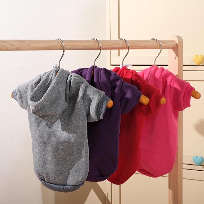 Personalized Name Dog Hoodie, Embroidered Hoodies Pets Name, Custom Pet Memorial, Bright Puppy Sweatshirt, Customized Pet Clothes Warm Winter Outfit for Dogs, Gift for Dog Lovers Style 3