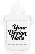 Personalized Dog Hooded Custom Sweatshirt Pet Pullover Hoodie Text/Image Small/Medium/Large Dogs,Puppy,Cat and Kitten