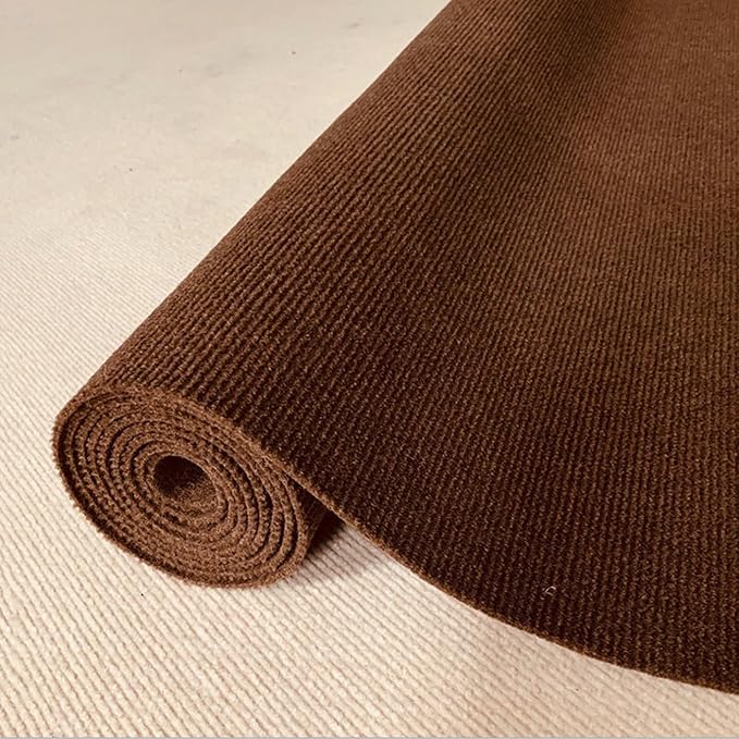 SHENGOCASE 157.5"x15.8" Trimmable Self-Adhesive Carpet Mat Pad Replacement for Cat Tree Shelf Shelves, Cat Wall Furniture Steps, Carpet Scratching Post Scratcher Couch Protector (Brown)