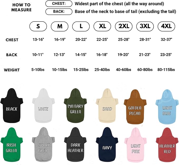 Personalized Name Dog Hoodie, Embroidered Hoodies Pets Name, Custom Pet Memorial, Bright Puppy Sweatshirt, Customized Pet Clothes Warm Winter Outfit for Dogs, Gift for Dog Lovers Style 7