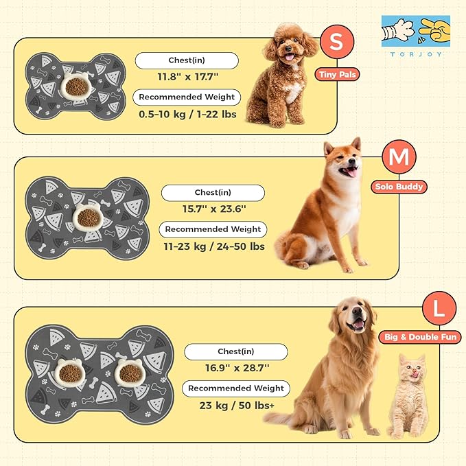 Dog Food Mat, 0.15” Thickened Super Absorbent Pet Feeding Mat for Food and Water, Fruit Donut Pattern Cat Placemat, Quick Dry Non-Slip Dog Bowl Mat, Water Splash Proof（Small Watermelon Grey）