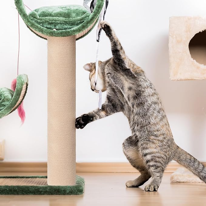 Cat Carpet remnants Cat Scratching Mat Trimmable Self-Adhesive Carpet DIY Climbing Scratcher Scratch Furniture Protector Covering Posts (78.7" x 15.8" Beige)