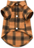 Koneseve Dog Shirt Plaid Dog Clothes for Medium Large Dogs Boy Girl Soft Pet T-Shirts Breathable Outfit Adorable Costume Grid Clothing Birthday Thanksgiving Christmas Sweater Apparel (Yellow; 5XL)