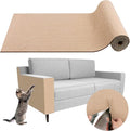 Climbing Cat Scratcher Mat Trimmable Cat Scratching Post Carpet 157.4’’x15.8’’ Self Adhesive Carpet Mat Pad Replacement for Cat Tree Shelves Post Couch Wall Furniture Steps DIY Protector (Beige)
