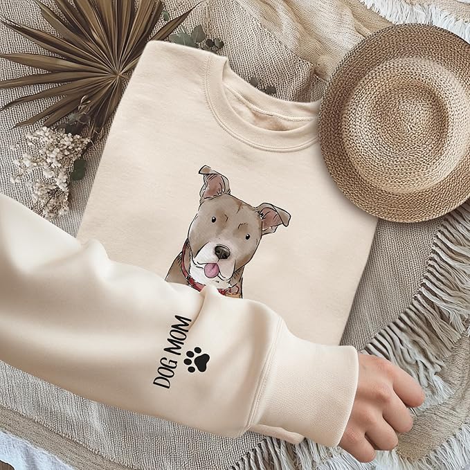 CHIARA CONTI11 Custom Dog Hoodie, Custom Pet Gifts, Custom Dog Shirt, Custom Dog Sweatshirt, Valentine's Day Gift