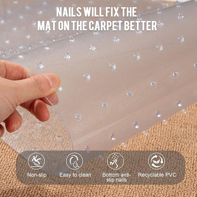 Uross Carpet Protector for Pets 9.84FT - Anti-Scratch Mat for Doorway, Under Door Floor Protector, Cat Scratch Stopper