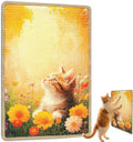 Cat Scratching Mat, 23.6 x 15.7'' Large Sisal Cat Scratch Pad with Non-Slip Backing, Cat Scratcher Mat for Floor, Wall, Sofa & Furniture Protection(OrangeWarm)