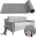 Climbing Cat Scratcher Mat Trimmable Cat Scratching Post Carpet 39.3’’x15.8’’ Self Adhesive Carpet Mat Pad Replacement for Cat Tree Shelves Post Couch Wall Furniture Steps DIY Protector (Light Gray)