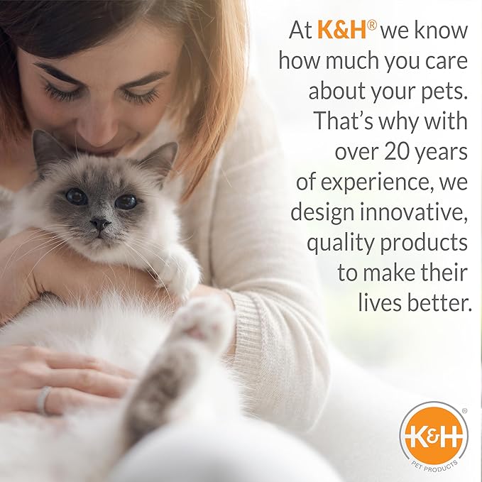 K&H Pet Products Window Lounger Cat Window Perch for Large Cats, Sturdy Kitty Sill Window Hammock Bed, Steel Frame, Sturdy Suction Cups, Washable Shelf Cover, Foldable - 23 X 12in Fleece