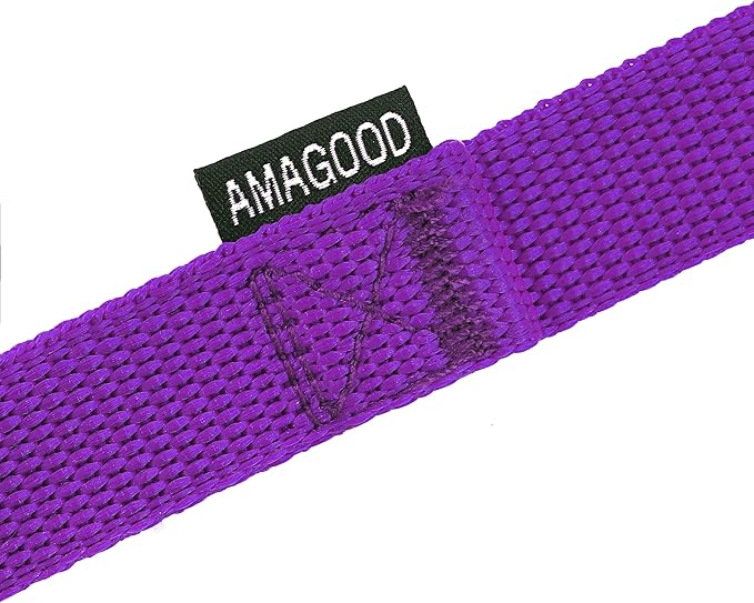 AmaGood Dog/Puppy Obedience Recall Training Long Dog Leash- 20 feet 30 feet 50 feet 15 feet Long Leash for Dogs Training,Recall,Play,Safety,Camping (Purple, 15 Foot (Pack of 1))
