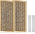 HappyFreeSX Splicing Cat Scratch Pad: Cat Scratchers for Indoor Cats and Kitten, 2 Pack Cat Scratching Pad, Cat Scratcher Cardboard, Cat Scratching Pad, Premium Scratch from Cats, Double-Sided Design