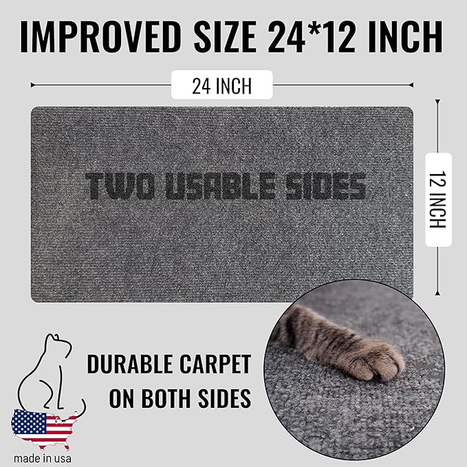 Wall Cat Scratcher & Corner Cat Scratcher – Indoor Scratching Post for Cats – Carpet Scratching Pad – Corner Scratchers for Indoor Cats – Wall Mounted Cat Mat