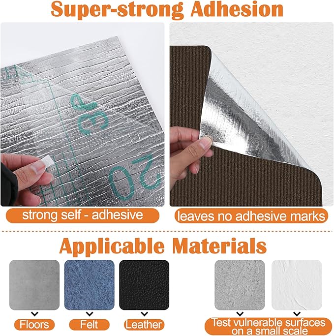 Cat Scratch Furniture Protector - 118" x 15.8" Trimmable Self-Adhesive Cats Claws Scratch Pads, DIY Cat Climbing Couch Protector for Scratch Post Cat Tree Replacement Indoor (Brown)