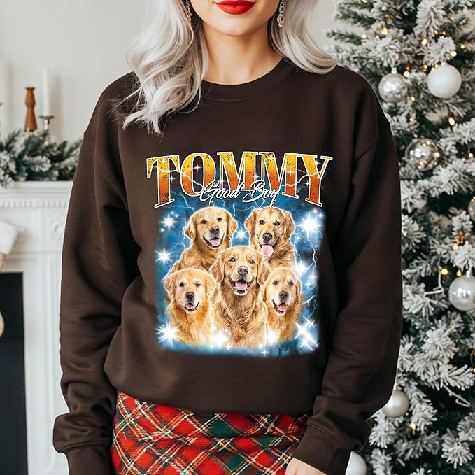 Tehg & Tuhg Custom T Shirts with Picture, Vintage Bootleg Rap Tee, Boyfriend Girlfriend, Unique Gift for Birthday Anniversary